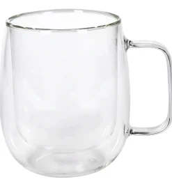 Cookinglife Dubbelwandige Latte macchiato- / theeglazen met oor - 400 ml - 2 Stuks