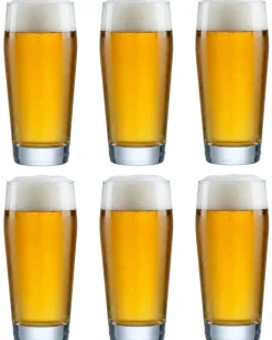 Cookinglife Duitse Bierglazen Willybecher 330 ml - 6 stuks