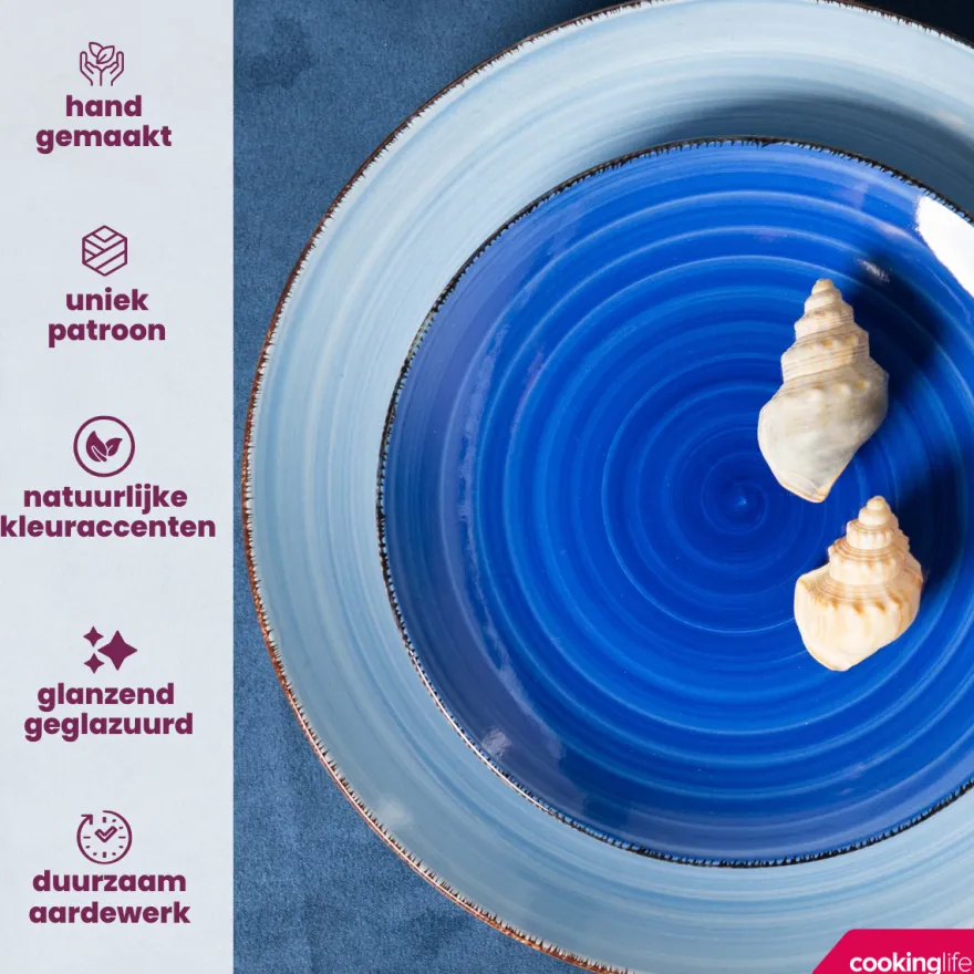 Cookinglife Eierdopjes Delice Blauw - 6 stuks