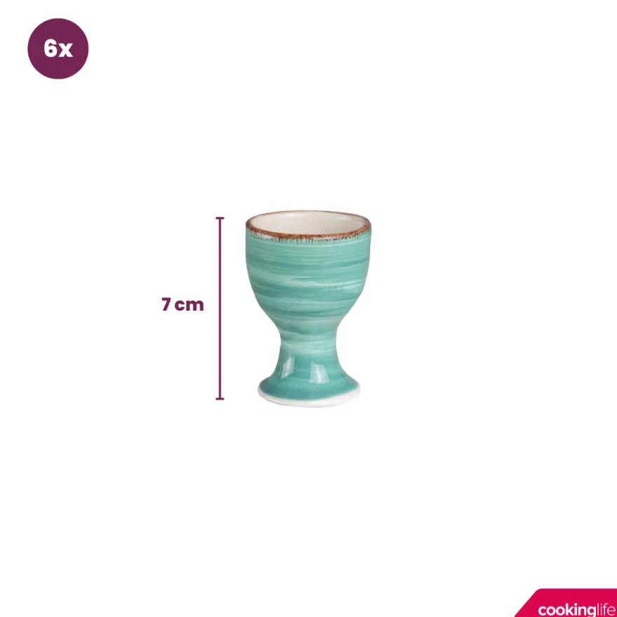 Cookinglife Eierdopjes Delice Blauw - 6 stuks