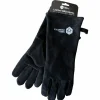 Cookinglife Grill BBQ Handschoenen / Ovenhandschoenen Zwart Leer 500 °C - 2 stuks