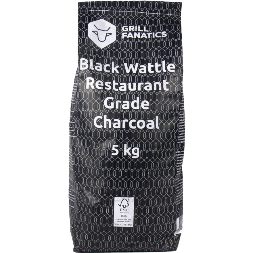 Cookinglife Grill Houtskool / Charcoal Black Wattle - 5 Kg - Restaurant kwaliteit