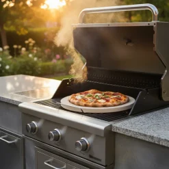 Cookinglife Grill Pizzasteen met houder ø 38 cm