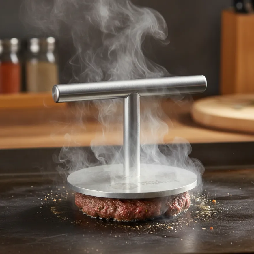 Cookinglife Grill Smashburger Press / Hamburgerpers - Premium - RVS - ø 12 cm