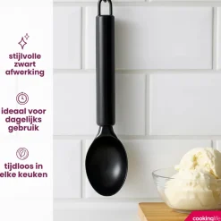 Cookinglife IJslepel - IJsschep - Zwart 19.5 cm