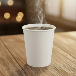 Cookinglife Kartonnen Koffiebekers 230 ml - Wit - 50 stuks