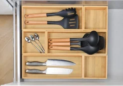 Cookinglife Keukengerei set - Kookgerei set - hout zwart 4 delig - Schuimspaan, soeplepel, bakspaan & opscheplepel