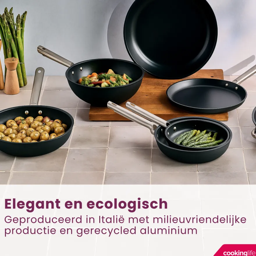 Cookinglife Koekenpan ProForge ø 28 cm - geschikt voor alle warmtebronnen - keramische anti-aanbaklaag