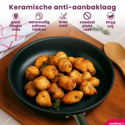 Cookinglife Koekenpan ProForge ø 28 cm - geschikt voor alle warmtebronnen - keramische anti-aanbaklaag