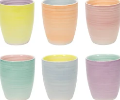 Cookinglife Koffiebekers Pastel Harmony 340 ml - 6 Stuks