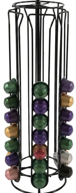 Cookinglife Koffiecuphouder Nespresso Zwart - Draaibaar - 60 Cups
