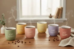 Cookinglife Koffiekopjes Aardewerk 220 ml - 7 stuks