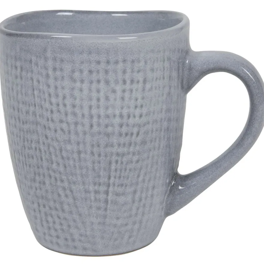 Cookinglife Koffiemokken Linen Grijs 340 ml – 6 stuks