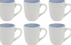 Cookinglife Koffiemokken Nola Blauw 330 ml – 6 stuks