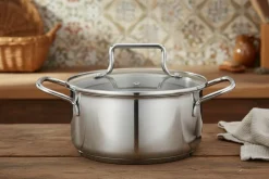 Cookinglife Kookpan Essential Steel RVS Ø 16 cm - 1.3 liter - geschikt voor alle warmtebronnen