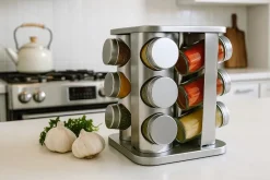 Cookinglife Kruidenrek RVS Draaibaar 12-Delig