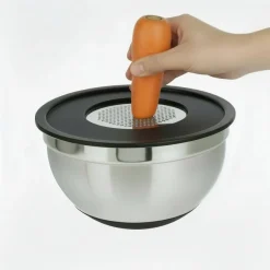 Cookinglife Mengkom RVS + 3 Raspen - 25.5 x 14 cm