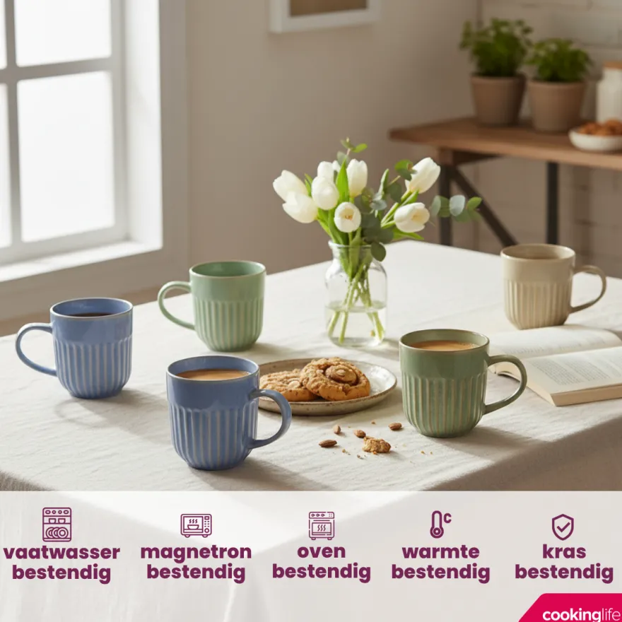 Cookinglife Mokken Aqua Maris 400 ml - 6 Stuks