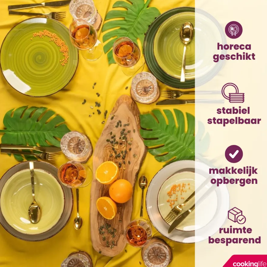 Cookinglife Mokken Delice Groen 350 ml - 6 stuks