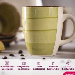 Cookinglife Mokken Delice Groen 350 ml - 6 stuks