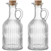 Cookinglife Olie- en Azijnstel Lines - Glas - 350 ml - 2 stuks