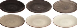 Cookinglife Ontbijtborden / Dessertborden Delice Grijs ø 19 cm - 6 stuks