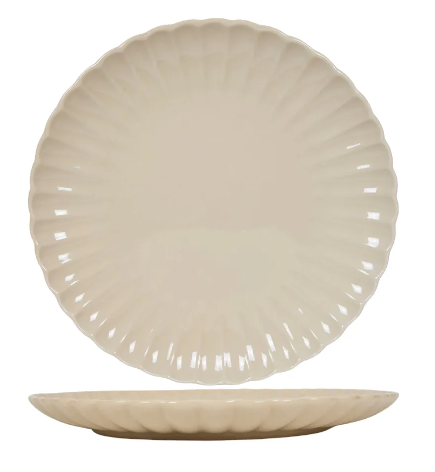 Cookinglife Ontbijtborden / Dessertborden Cardida Beige ø 19.5 cm - 6 Stuks