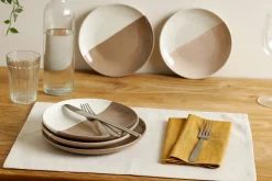 Cookinglife Ontbijtborden / Dessertborden Leem ø 18.5 cm - 6 Stuks