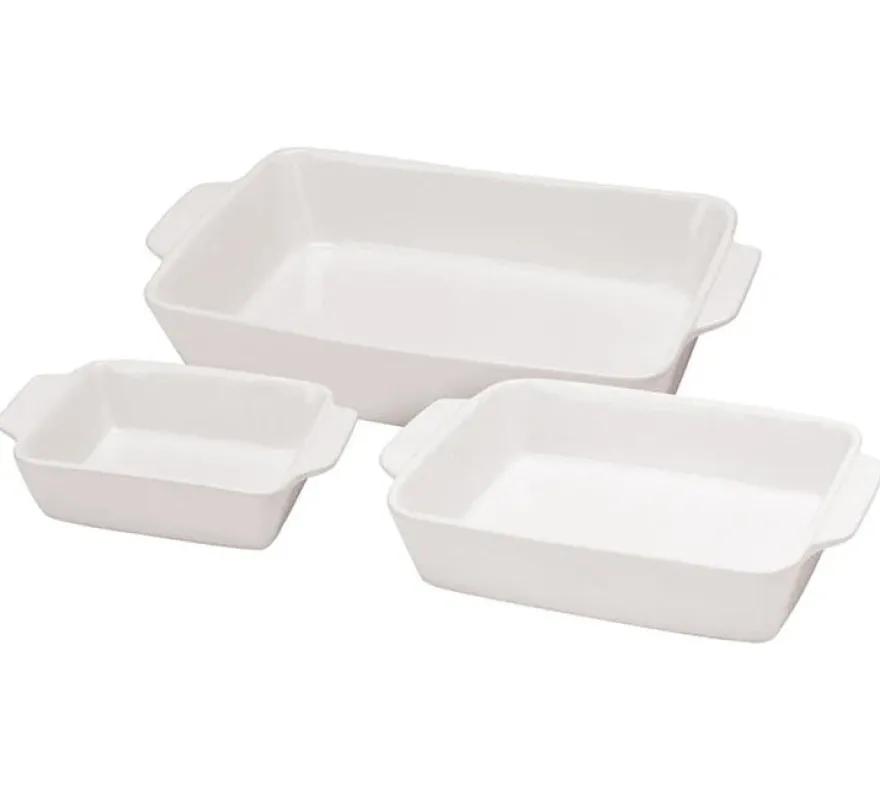 Cookinglife Ovenschalen Aardewerk Set - 3 Stuks