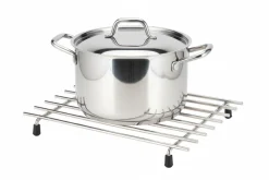 Cookinglife Pannenonderzetter RVS 24 x 19 cm - Onderzetter voor hete pannen