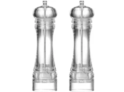 Cookinglife Peper- en Zoutmolen Set Rocca Transparant - 21.5 cm