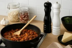 Cookinglife Peper- en Zoutmolen Set Rocca Zwart / Wit Glanzend - 21.5 cm