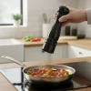 Cookinglife Pepermolen Rocca Zwart Glanzend - RVS Molen - 21.5 cm