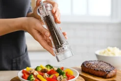 Cookinglife Pepermolen Rocca Transparant - RVS Molen - 21.5 cm