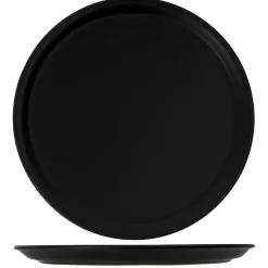 Cookinglife Pizzaborden Aardewerk Zwart Ø 30 cm - Set van 4 Vaatwasserbestendig