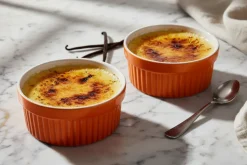 Cookinglife Ramekins / SoufflΓ©bakje / Creme Brulee Schaaltjes - Oranje - Porselein - ΓΈ 11cm - 2 Stuks