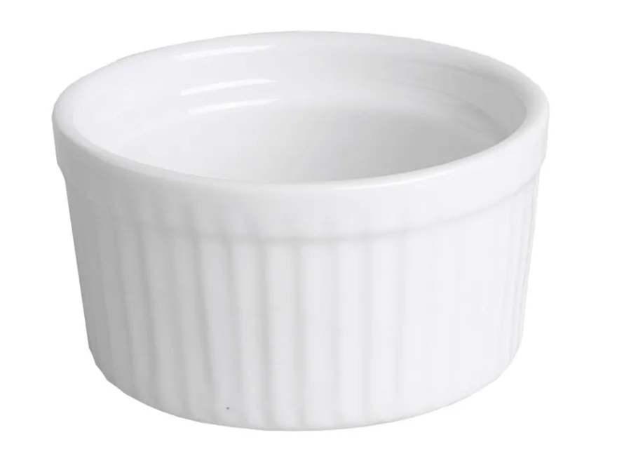 Cookinglife Ramekins / Soufflébakje / Creme Brulee Schaaltjes - Wit ø 9 cm - 6 stuks