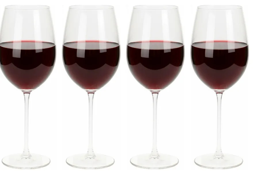 Cookinglife Rode Wijnglazen Solare 540 ml - 4 Stuks