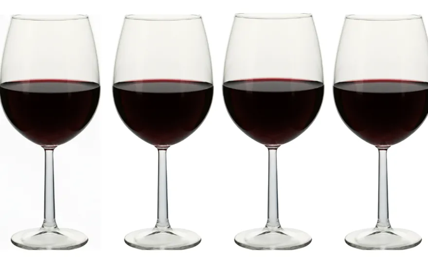 Cookinglife Rode Wijnglazen Milena 580 ml - 4 Stuks