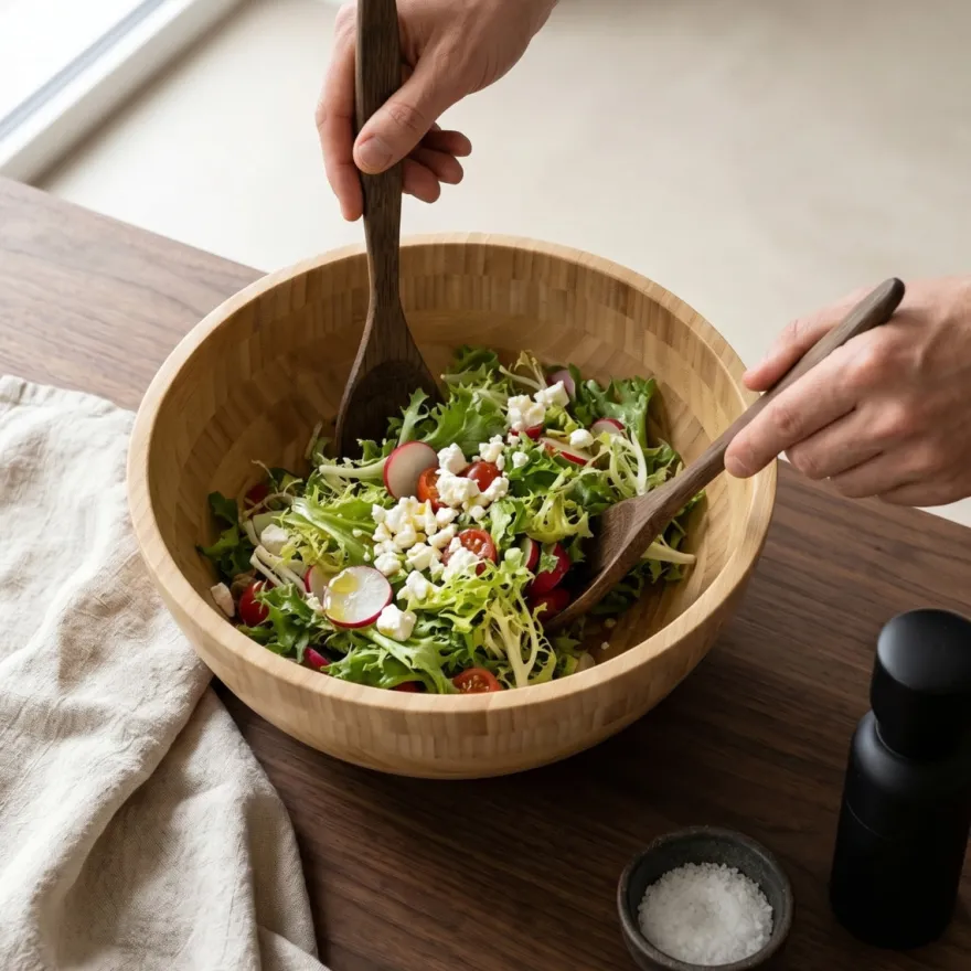 Cookinglife Saladeschaal - Bamboe - ø 28 cm