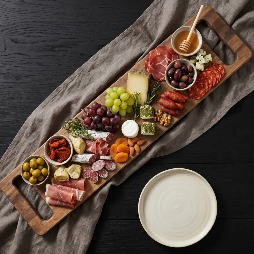 Cookinglife Serveerplank / Tapasplank - Acacia - 60 x 13 cm