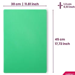 Cookinglife Snijplank HACCP Groen 45 x 30 cm - voor groenten & fruit