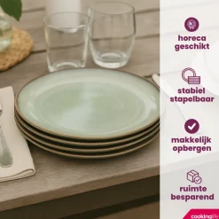 Cookinglife Soepkommen / Kommen Sabi Groen ΓΈ 15 cm - 6 Stuks