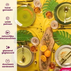 Cookinglife Soepkommen / Kommen Delice Groen ø 14 cm - 6 stuks