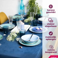 Cookinglife Soepkommen / Kommen Delice Blauw ø 14 cm - 6 stuks