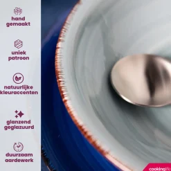 Cookinglife Soepkommen / Kommen Delice Blauw ø 14 cm - 6 stuks