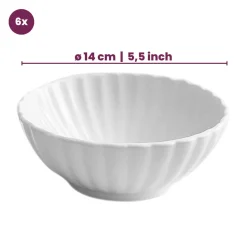Cookinglife Soepkommen / Kommen Cardida Off White ΓΈ 14 cm - 6 Stuks