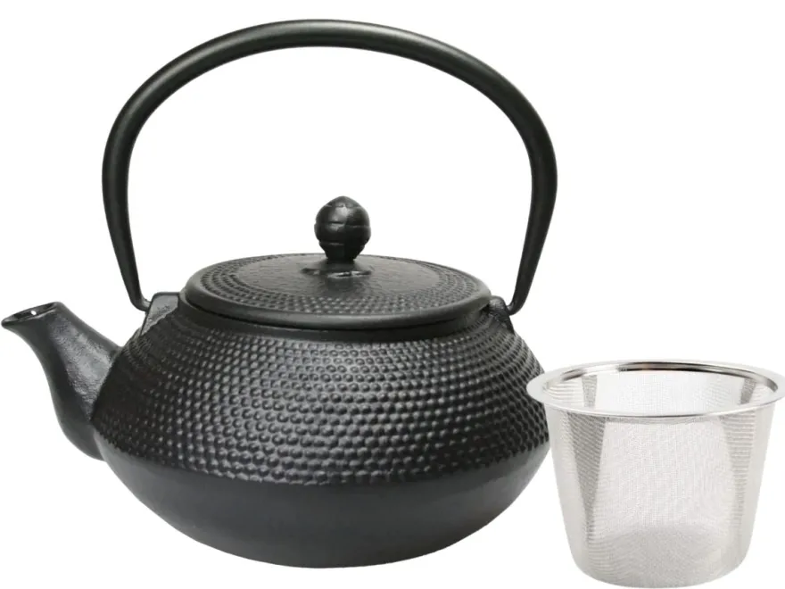 Cookinglife Theepot Arare met RVS Filter - Gietijzer Zwart - 800 ml