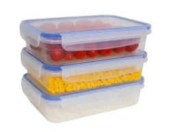 Cookinglife Vershoudbakje Clip & Fresh 1.4 Liter - 23 x 16.5 x 6.5 cm - 3 Stuks