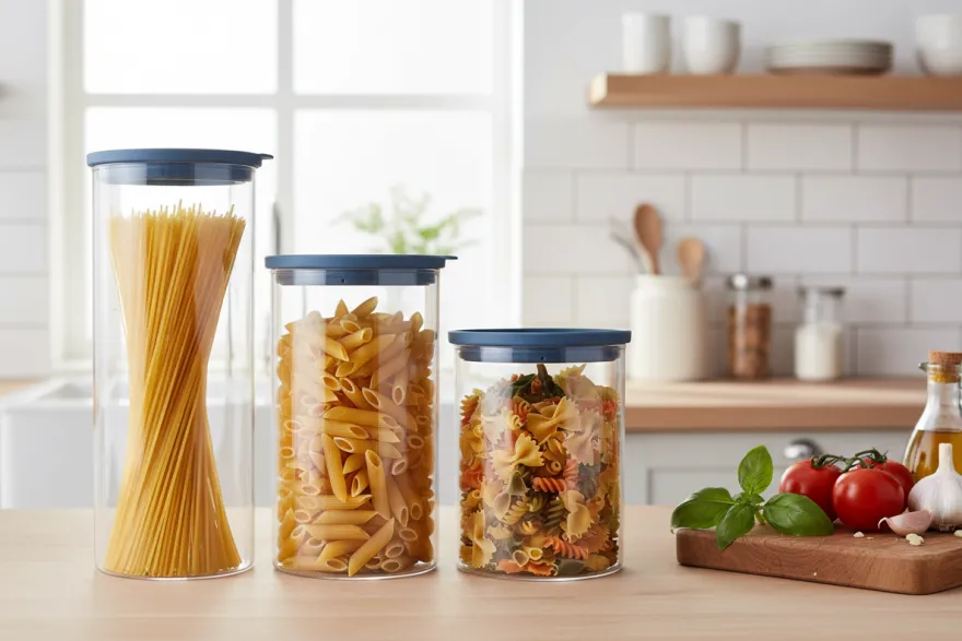 Cookinglife Voorraadpotten set - Glas - ø 13 cm - 1.5 / 1.9 / 2.5 Liter - 3 stuks